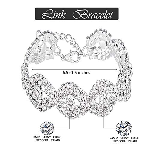 Crystal Rhinestone Jewelry Set (3 Pack) Crystal Rhinestone Jewelry Set (3 Pack)
